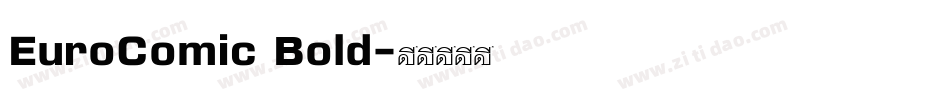 EuroComic Bold字体转换